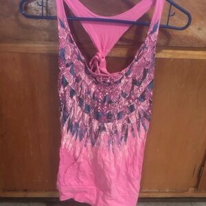 Pink Sleeveless Top
